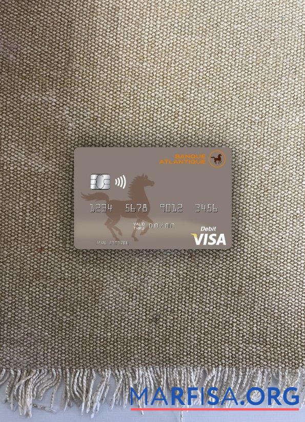 Blank Mali Banque Atlantique visa debit card photolook front sample